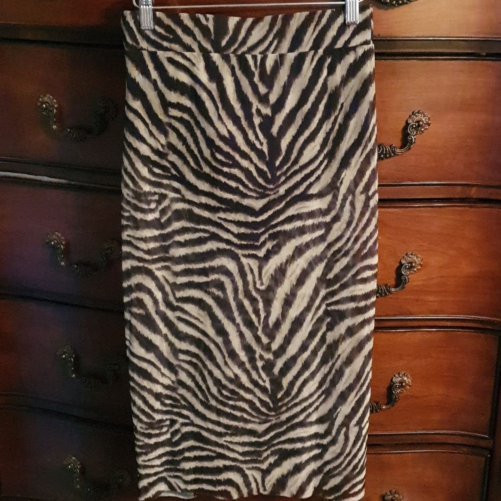 Nwt Asos Zebra Print Ruffle Split Midi Skirt Sz 4 - image 4